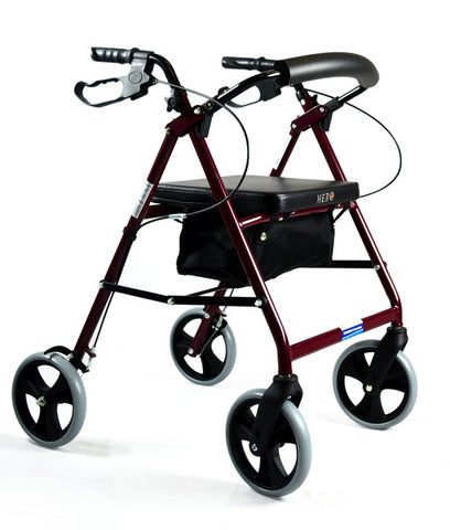 Hero Medical Quad Seat Walker – 8 inch wheels